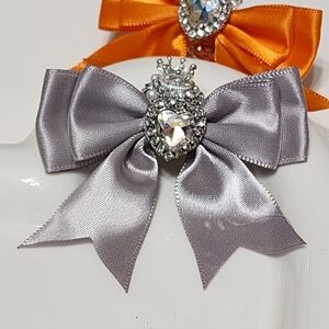 Fancy Bead Silver Bow Heart Gem Crown Rhinestone Pearls Jewelry Making Beadable